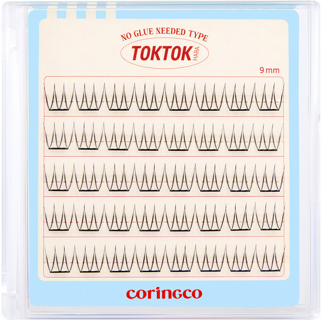 코링코 톡톡하라 노글루 속눈썹, 퓨어, 1개