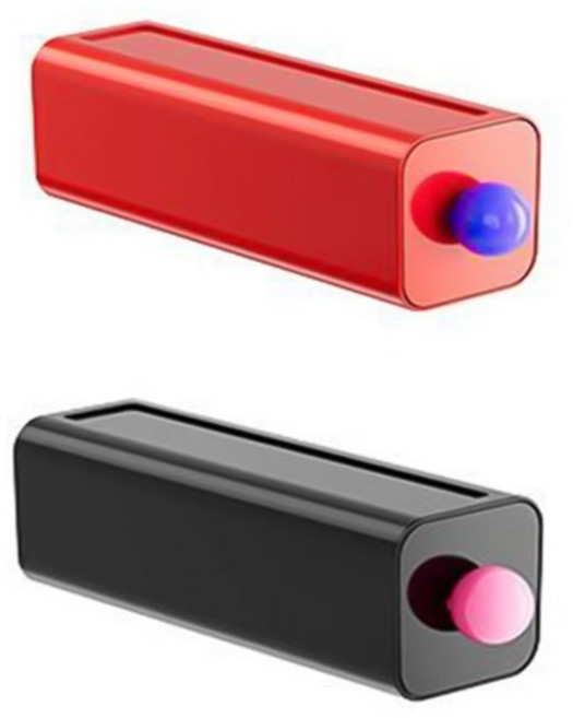 윈프라이스 도파민 컬러 속옷 양말 수납함 2종 세트, 레드, 블랙, 1세트