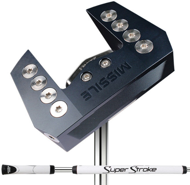 미사일 골프 제로 토크 퍼터 브룸스틱 네이비 114cm, 2도