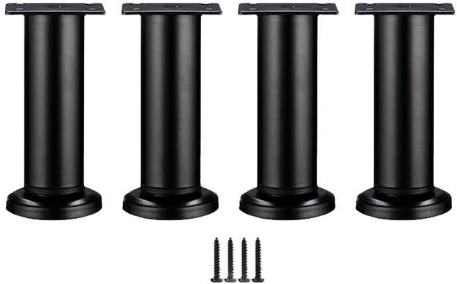 스태빌 폴리노 가구 다리 8~12cm, 블랙, 4개