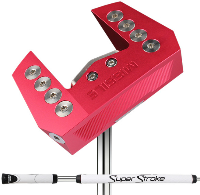 미사일 골프 제로 토크 퍼터 브룸스틱 핑크 114cm, 2도