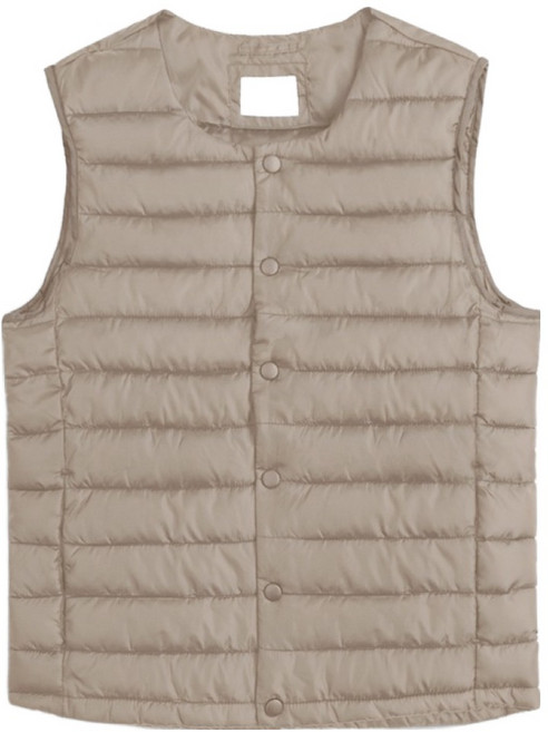 엠엔씨 여성용 초경량 심플라운드 패딩조끼 MDPD734TE