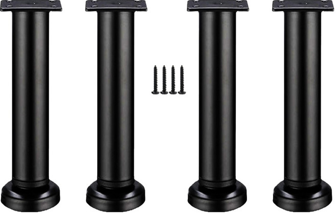 스태빌 폴리노 가구 다리 12~18cm, 블랙, 4개