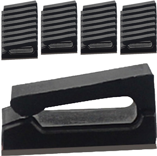 오토벨라 전선 정리 클립 얇은선 50p, 블랙, 1개