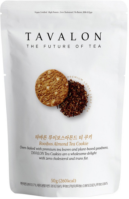 타바론 루이보스 아몬드 티 쿠키, 50g, 1개