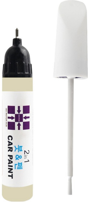 위모브 비엠더블유미니 전용 카페인트 붓펜 10ml 363, 850 페퍼화이트, 1개