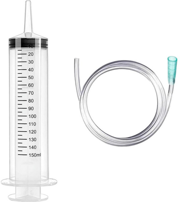 다온셀렉트 공업용 대형 주사기 150ml 호스 1m, 혼합색상, 1개