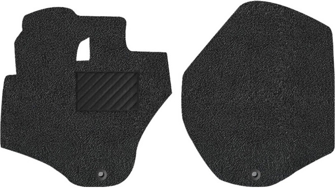 메이튼 화물차 코일 바닥매트 확장형 운전석 + 조수석 세트, 그레이, 봉고3