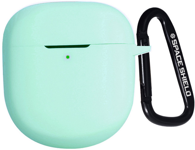스페이스쉴드 보스 QC 울트라 이어버드 2세대 호환 베이직 실리콘 키링 케이스, 민트, 1개