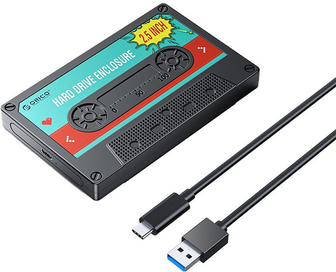 오리코 2.5인치 SSD HDD C타입 외장하드케이스, 1개, 2580C3-V1