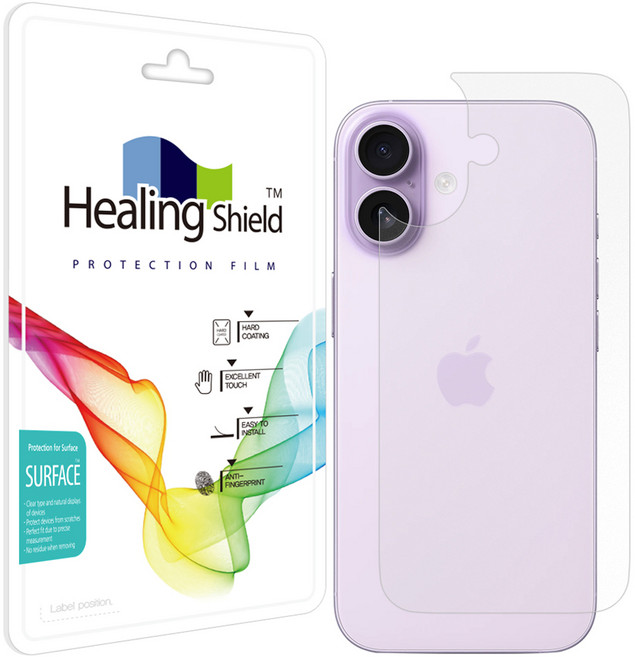 힐링쉴드 무광 후면보호필름 세트, 1세트