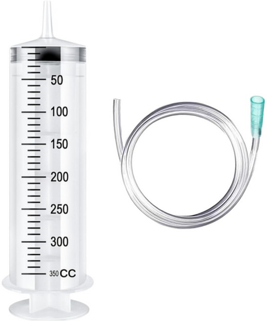 다온셀렉트 공업용 대형 주사기 350ml 호스 1m, 혼합색상, 1개