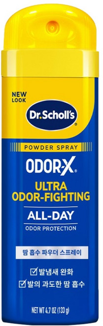 닥터숄 ODOR X 파우더 풋 스프레이, 1개, 1개입