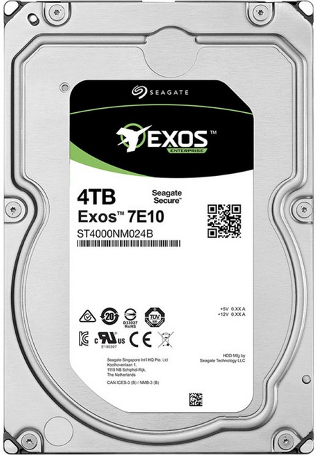 씨게이트 Exos 7E10 7200 256M HDD, 4TB, ST4000NM024B
