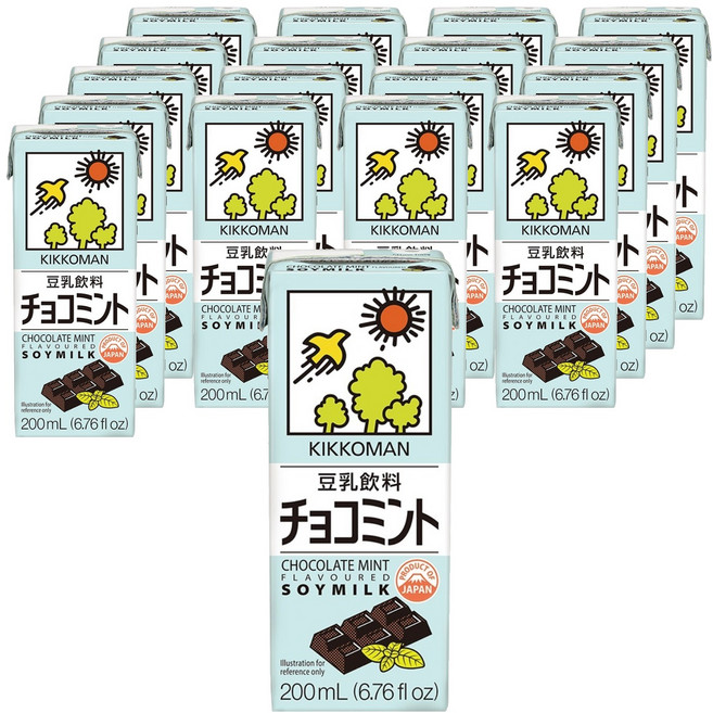 기꼬만두유 민트초코맛, 18개, 200ml