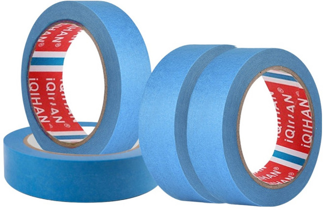 다다 칼라 종이 디자인 마스킹테이프 15mm x 20m, 파랑, 4개