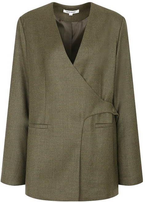 나이스클랍 여성용 칼라리스 자켓 N234MWJ960