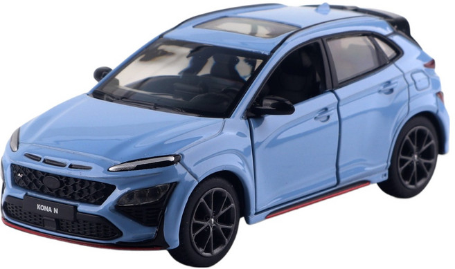 現代車KONA N壓鑄模型 1:38, 1個, 藍色