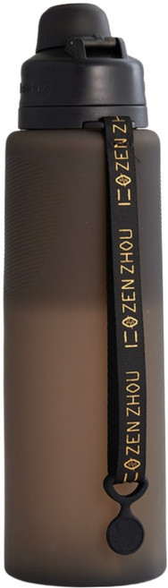 ZEN ZHOU 仁舟淨塑 捲捲矽水瓶3.0, 1個, 夜黑, 1000ml