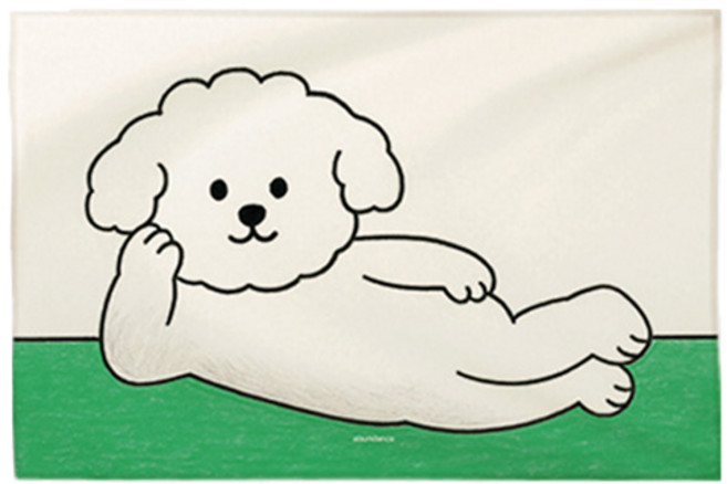 어번던스 견종백과 강아지 일러스트 패브릭 포스터 가리개 커튼 포스터, GM 871055