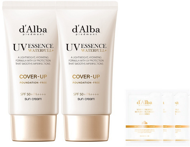 달바 워터풀 톤업 선크림 커버 베이지 SPF50+ PA++++, 50ml, 2개