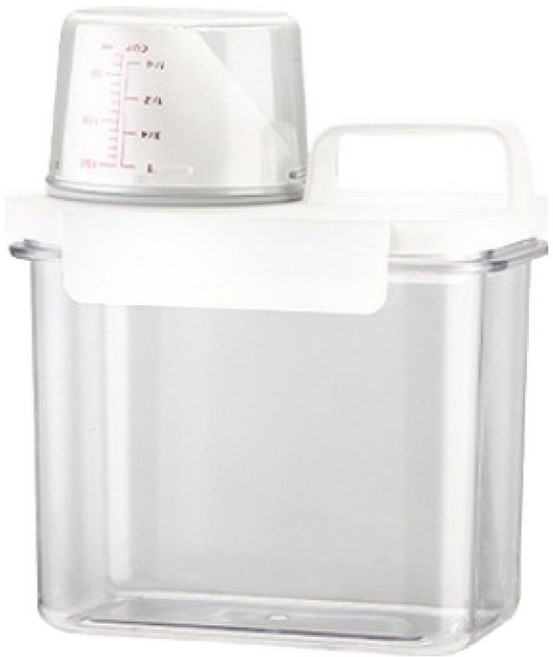 몽구밍 세탁 세제 아크릴 보관케이스 소형, 투명, 1개