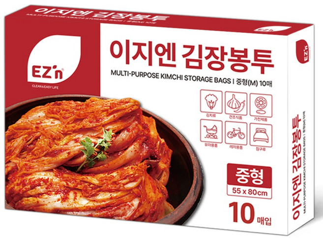 EZn이지엔 김장봉투, 1개, 10개입, 중형(약10포기)