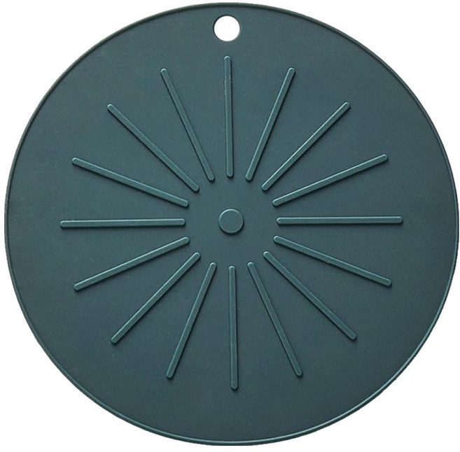 리빙안 실리콘 인덕션 보호 매트 소 20cm, 1개, 딥그린