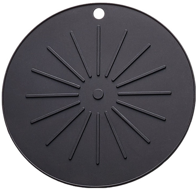 리빙안 실리콘 인덕션 보호 매트 소 20cm, 1개, 블랙