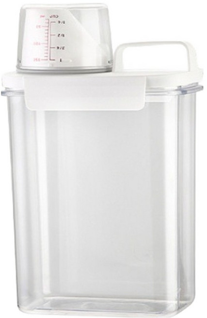 몽구밍 세탁 세제 아크릴 보관케이스 중형, 투명, 1개