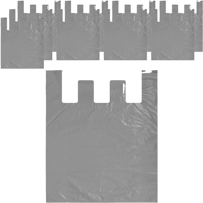 야무진 대용량 이사 비닐봉투 그레이, 10개, 240L