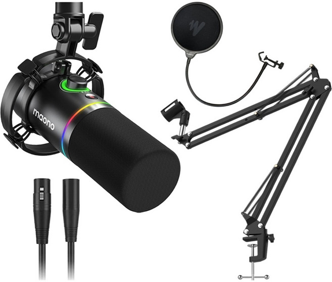 마오노 PD200X 마이크 + BA20스탠드 + PF150F 팝필터 + MKC-018 케이블 세트, PD200X(마이크), BA20(붐암 스탠드), 블랙