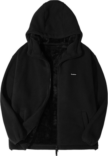 엠엔씨 남녀공용 미들웨이트 후리스양털 후드집업 MDHD583WS