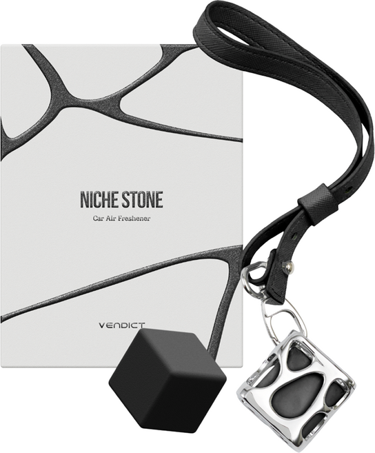 벤딕트 규조토 니치스톤 차량용 방향제 더블패키지 세트, 1세트, MYSTIC