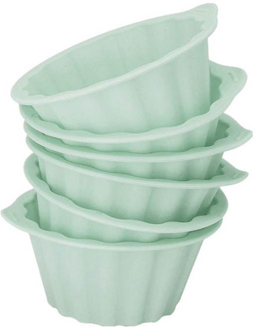 실리팟 실리콘 머핀틀 다크민트, 6개