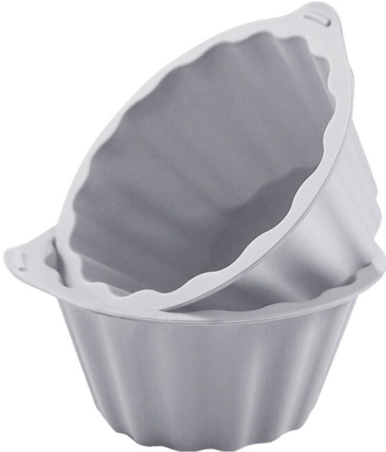 실리팟 국내생산 실리콘 머핀틀 그레이, 2개