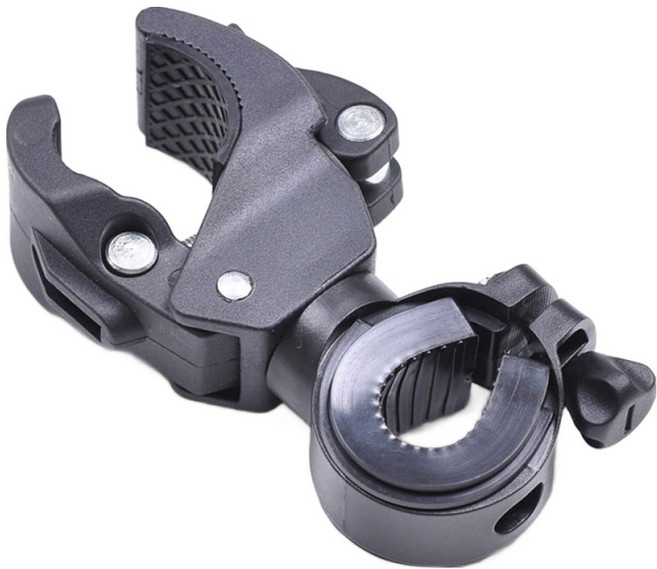 스피드윈 강력 고정 자전거 라이트 거치대, 블랙, 1개