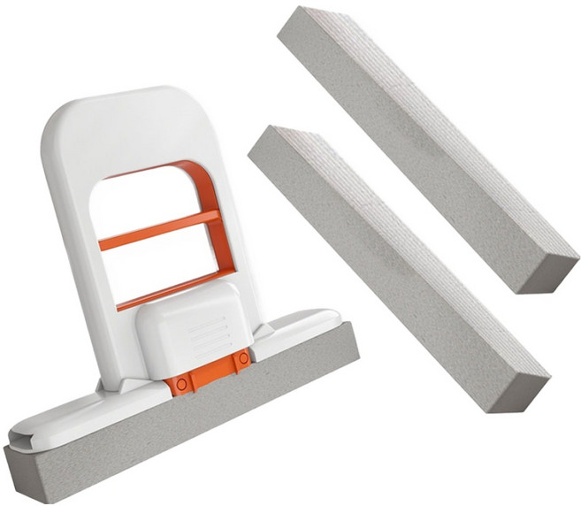 핸디형 미니 밀대 걸레 세트 오렌지, 1세트