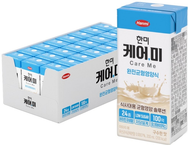 한미헬스 케어미 균형영양식, 200ml, 24개