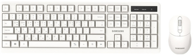 삼성전자 무선 키보드 마우스 세트, SP-R1600W, 화이트, 일반형