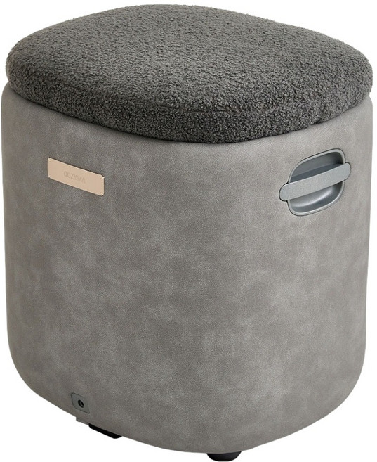 Cozyma Cozy Stool Bouclé版 水洗款 椅凳型腿部按摩器, CMF-140, 灰色