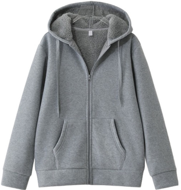 엠엔씨 남녀공용 두툼 양털 후리스 후드집업 MDHD545NK