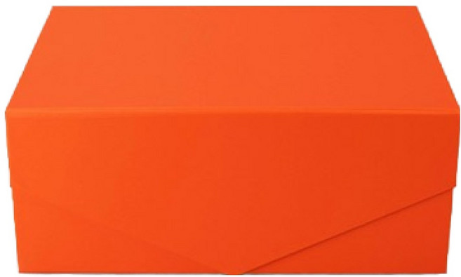 이홈베이킹 튼튼한 접이식 자석상자 소, 오렌지, 1개