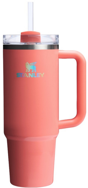 STANLEY 台灣公司貨 冒險系列 吸管隨手杯 2.0, 炫彩橘, 880ml, 1個