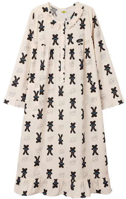 폴앤안나 여성용 런턴 바니 긴소매 원피스