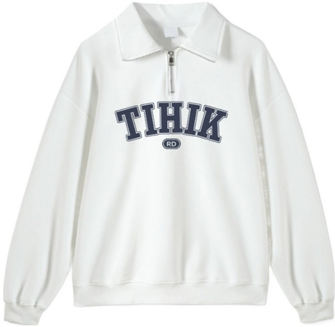 알로데 여성용 루즈핏 카라 반집업