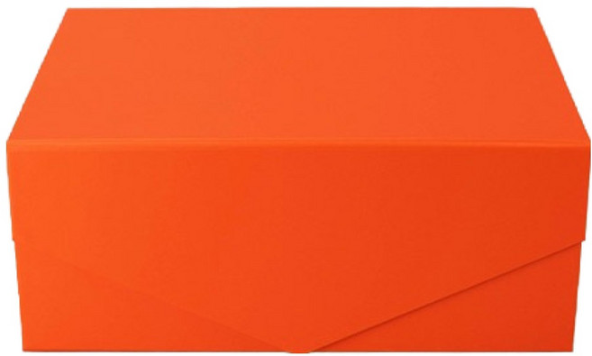 이홈베이킹 튼튼한 접이식 자석상자 중, 오렌지, 1개