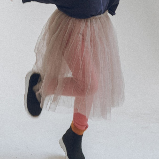 YEROOYENA 兒童公主可愛紗裙保暖內搭褲裙