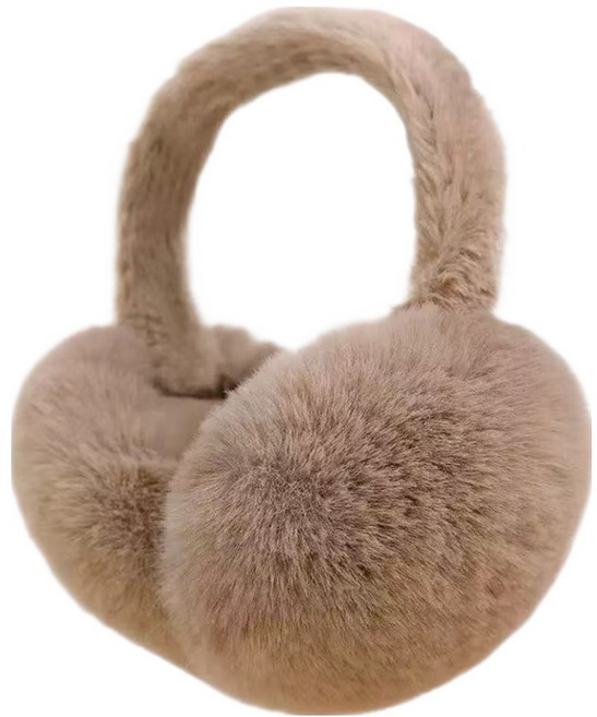 홍시유통 방한 방풍 긴털 귀마개, 카키, 1개