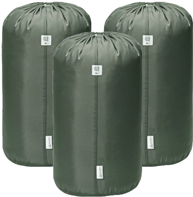 롤앤스택 이불 정리 파우치 L, 카키, 3개